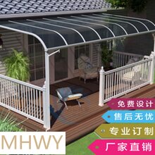 铝合金雨棚透明雨蓬露台阳台窗户雨篷遮阳遮雨篷雨搭加厚停车棚图片