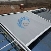 秦皇岛玻璃房隔热棚采光顶户外隔热棚抗风天幕蓬体育馆阳光房遮阳帘电动遮阳棚图片