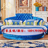 上海廠家生產主題酒店電動床歐式圓床恒溫水床情趣電動床賓館情趣床圖片0