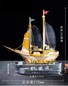 西安珐琅彩一帆风顺水晶帆船工艺品桌摆定制