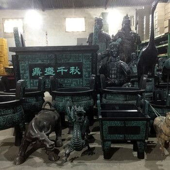 西安純銅關(guān)公像，兩米立刀關(guān)羽青銅像鎮(zhèn)大擺件