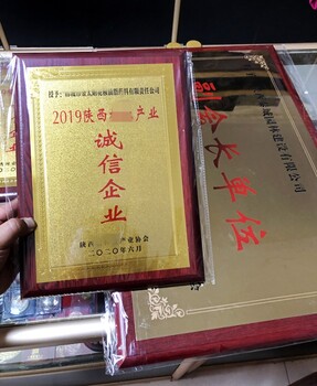 西安金属木托奖牌金箔雕刻牌匾学校商会奖牌授权荣誉铜牌