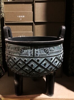 西安銅鼎香爐大鼎三足圓鼎大小克鼎仿古青銅器