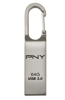 PNY（必恩威）快扣盘USB3.0金属挂扣U盘64GPNY(必恩威)快扣盘优盘