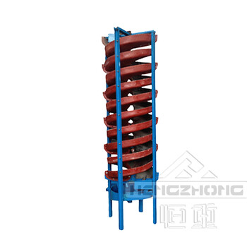 恒诚厂家玻璃钢螺旋溜槽螺旋溜槽机重力选矿设备优惠报价