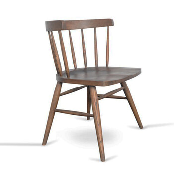 美式铁艺餐厅椅实木靠背椅酒吧用孔雀椅复古温莎椅咖啡厅休闲椅子