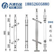 天波直销穿管菱形立柱不锈钢立柱室内楼梯立柱定制