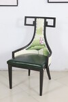 中国风新中式古典复古金属铁艺软包餐椅餐桌椅子餐厅酒店椅