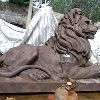 铸铜雕塑汇丰狮动物雕塑铜狮子生产厂家铜狮子价格