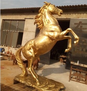 铜马雕塑大型户外广场景观雕塑动物铜摆件黄铜铸造