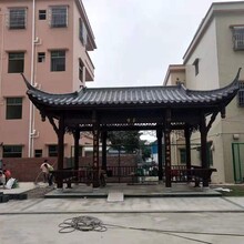 余姚古建筑木亭子工程施工图片