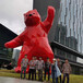 玻璃鋼熊雕塑戶外裝飾大型巨型切片熊景觀雕塑定制廠
