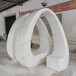 深圳玻璃钢休闲椅商场坐凳大型飘带休息椅创意弧形坐凳定制厂家