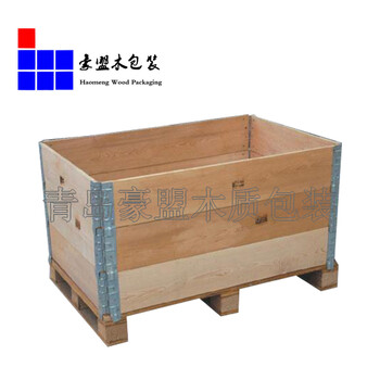 山东李沧木头包装制品订做一次性出口木箱