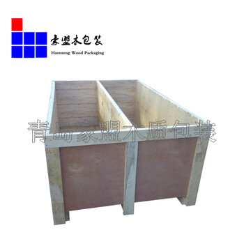 青岛免熏蒸木箱厂家一次性出口胶合板木方加固订做尺寸