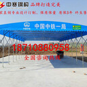 陜西廠家戶外遮陽蓬工地鋼筋棚工廠折疊倉儲蓬活動伸縮停車帳篷