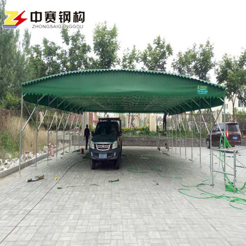 岳阳钢结构移动帐篷推拉雨棚生产产家伸缩大排档棚