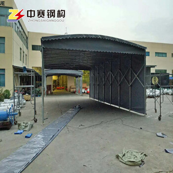锦州活动推拉收缩蓬供应移动推拉蓬遮阳挡雨棚