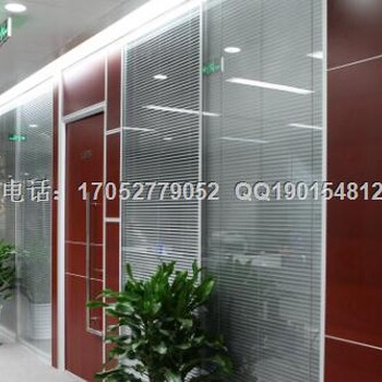 广州增城铝合金玻璃隔断形象墙,增城高隔间,增城百叶窗隔断