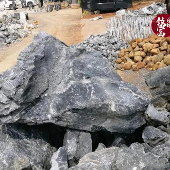 广东太湖石假山-黑太湖石假山石园林驳岸石-天然假山吨位太湖石