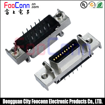 SCSI连接器CN型20P180度母座