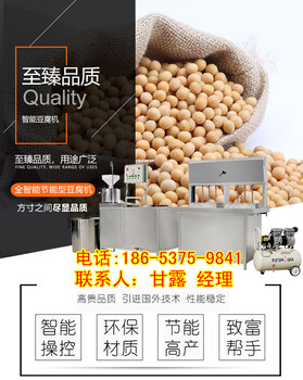 沧州豆腐生产设备价格多功能家用豆腐机豆腐一次成型机