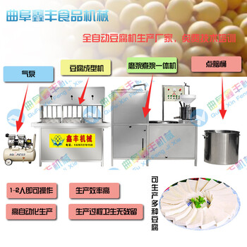 广东清远生产豆腐机设备大型豆腐机生产线