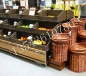 厂家定做新款超市货架松木水果堆头架蔬菜堆头果蔬架松木堆头架