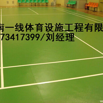 衡阳市PVC塑胶地板羽毛球地板乒乓球地板羽毛球排灯