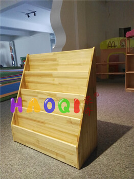 陕西厂家供应儿童木质书架玩具架