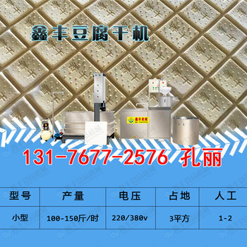 河南郑州小型豆腐干机豆腐干机成套设备技术好学吗