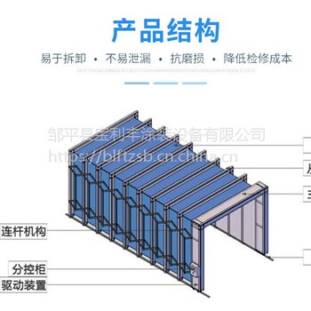 德州市移动伸缩喷漆房伸缩打磨房移动烤漆房