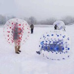 大型户外雪地悠波球充气PVC雪地道具多人户外玩具器材