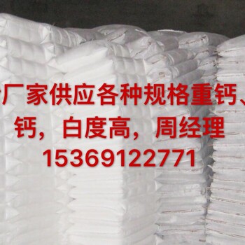 厂家供应各种规格钙粉超细超白重钙橡胶填充用轻钙
