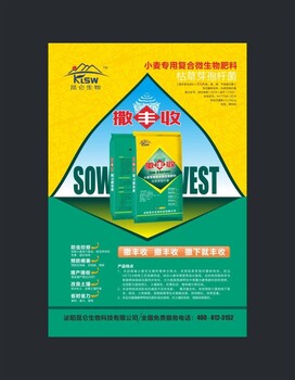 小麥復(fù)合微生物肥料撒豐收
