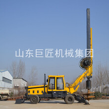 山东巨匠13.5米轮式旋挖钻机小型轮式建筑基础工程机械