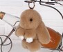 装死兔挂件獭兔毛毛绒兔子挂件小兔包包挂饰萌萌兔挂件毛绒玩具