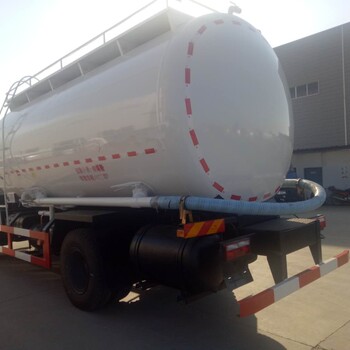 東風散裝水泥罐車,鄭州環(huán)保東風專底國六單橋粉罐車