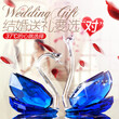 水晶天鹅创意结婚礼物送闺蜜+广州硕睿贸易有限公司图片