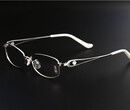 广东时尚光学眼镜架批发，登峰钛金属防辐射无框眼镜架玉山