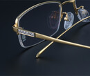 广州眼镜架ODM代加工厂家，高端大气钛金属超轻无框眼镜ODM玉山眼镜图片