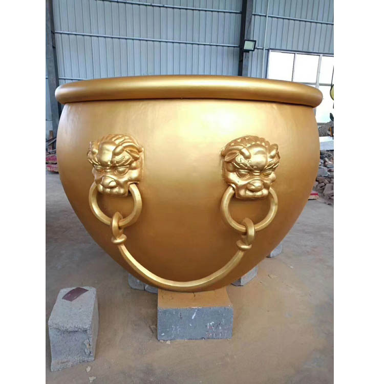 仿真大水缸雕塑仿古铜水缸摆件铜雕铸造纯铜大缸