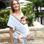 一件代發嬰兒背巾包裹式長背巾西爾斯推薦寶寶背帶亞馬遜速賣通母嬰出行babywrap圖片1
