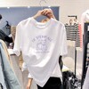地攤便宜短袖T恤衫女裝貨源批發廣州工廠直批純棉T恤