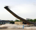 80米混凝土煙囪拆除公司的做法（盤錦）