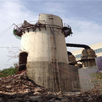 固原45米混凝土烟囱拆除公司施工队伍