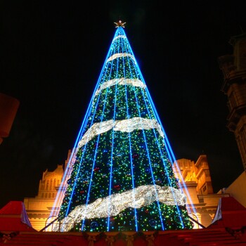 LED圣诞树设计圣诞美陈圣诞装饰大型圣诞树