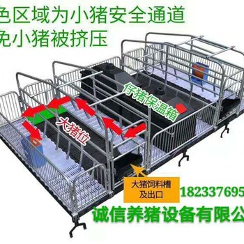 沧州现代化养猪设备生产厂家新型复合材料双体连体母猪产床漏粪板肥猪产床批发价格