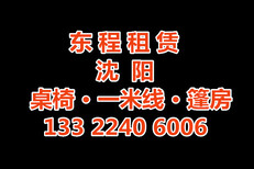 沈阳东程桌椅租赁租欧式小篷房租德国大棚租铁马一米线图片1