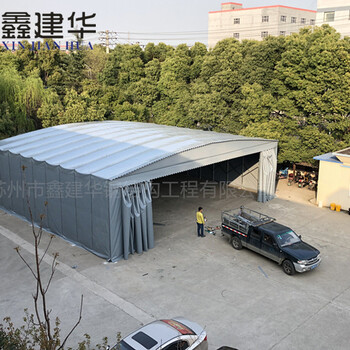 天津南开定制过道电动悬空雨棚大型仓库推拉雨棚厂家